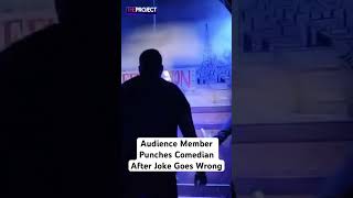 Audience Member Punches Comedian After Joke Goes Wrong [upl. by Zilada]