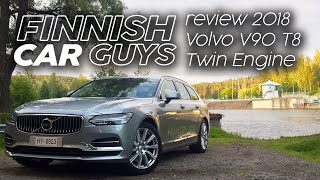 2018 Volvo V90 T8 Twin Engine review  Volvo Hybrid 400 horsepower [upl. by Anala272]