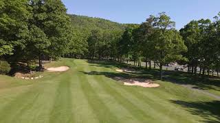 Massanutten Resort Mountain Greens Hole 9 Aerial View [upl. by Zimmer493]