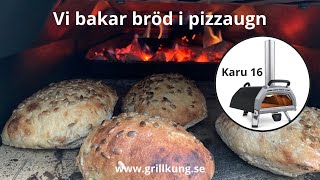 Baka bröd i pizzaugn Karu 16 från Ooni [upl. by Aynwad562]