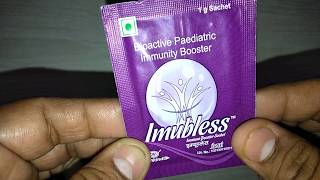 Imubless Sachets Bioactive Paediatric Immunity Booster review in Hindi [upl. by Reiniar271]