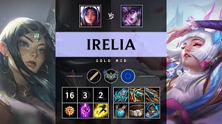 Irelia Mid vs Syndra Triple Kill Dominating  EUW Challenger Patch 1421 [upl. by Sevart]