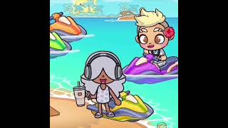 VACATION ON THE ISLAND AVATAR 🏝 tocaboca tocalifeworld avatarworld shorts friends magicboo [upl. by Rafe]