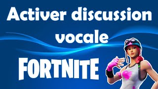 Comment activer la discussion vocale sur Fortnite [upl. by Rot]