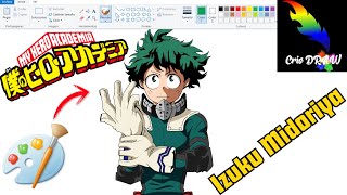 Como dibujar a Deku  Izuku Midoriya super fácil paso a paso en paint 2020  Crisdraw [upl. by Behlau]