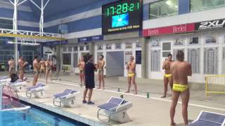 Water Polo Pre Training Warm Up [upl. by Hairahs]