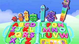 Numberblocks Hiding Letters from Peppa Pig Alphabet Case  Learn ABCs with Toys for Toddlers [upl. by Abla]