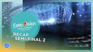 OFFICIAL RECAP The second SemiFinal of the 2018 Eurovision Song Contest [upl. by Lahcym680]