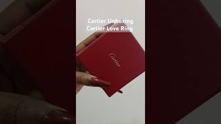 Cartier Love Ring Unboxing [upl. by Aydan]