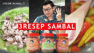 DIJAMIN LAKU  3 RESEP SAMBAL ENAK DAN AWET TANPA PENGAWET  SAMBAL BU RUDY PUNTENNN [upl. by Christean]