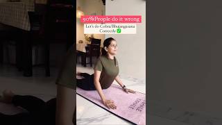 How to do the Cobra Pose correctly Learn Step by Step cobrapose bhujangasana asana shorts [upl. by Medorra]