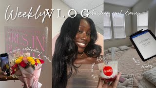 VLOG  bouquet event bible study content BTS acne talks amp more ♡ Christian girl diaries  myra k [upl. by Isidora]