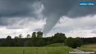 wetteronlinede TornadoVerdacht bei Aachen 27052016 [upl. by Colt336]