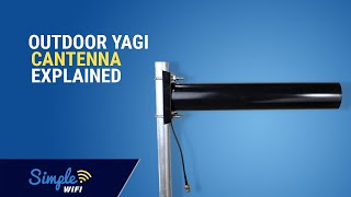 Outdoor Yagi Cantenna 24GHz Directional 143dBi Long Range WiFi Antenna Explained [upl. by Yenots]