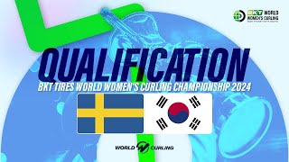 SWEDEN v KOREA  BKT Tires World Womens Curling Championship 2024  Highlights [upl. by Erny]