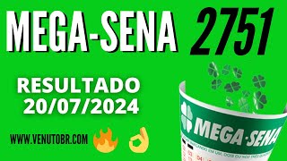 🍀 Resultado MegaSena 2751 [upl. by Leander]