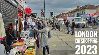 Ilford Lane Southall and Green Street Eid Shopping 2023  London Walking Tour  4K HDR [upl. by Hildebrandt]