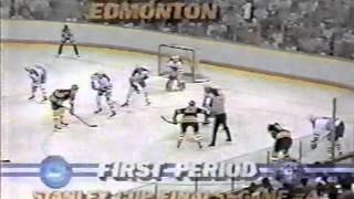 Wayne Gretzky Jari Kurri Esa Tikkanen in 1988 Stanley Cup Final 1 [upl. by Eicnahc]