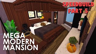 Bloxburg MEGA MODERN HUGE MANSION SPEEDBUILD PART 5 [upl. by Haek]