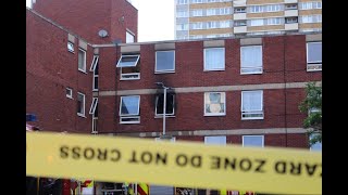 London Fire Brigade urgent response to a 4 pump fire in a care home  Shoreditch [upl. by Enomyar]