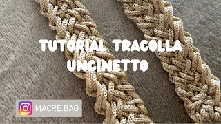 Tutorial tracolla per borsa all’uncinetto [upl. by Norvil]