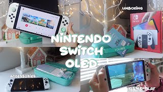 Nintendo Switch OLED unboxing and accessories  game play Nintendo zelda unboxing [upl. by Dyanne105]