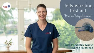 The first aid for jellyfish stings [upl. by Cromwell]