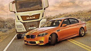 dangerous overtake and car crashes  beamng drive 01 [upl. by Simson]