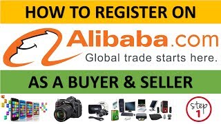 How To Register On Alibaba As A Buyer amp Seller to Buy amp Sell Products Globally Step 1 [upl. by Landes]