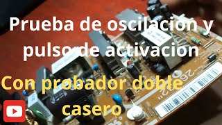 Prueba de oscilación del Drenador y pulso de compuerta del mosfet  Probador Casero [upl. by Diarmuid]