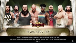 WWE 2K19 Cole amp Rollins vs Strowman amp Sullivan vs Dream amp Ricochet vs Lesnar amp Mcintyre [upl. by Rifkin216]