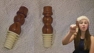 Wood Turning Club  Snowman Bottle Stopper and a little bit of Pyrography [upl. by Bohi291]