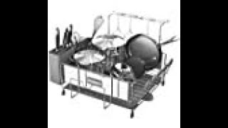 Kitsure Dish Drying Rack Large Kitchen Dish Rack and Drainboard Set with Easy Installation [upl. by Ahsataj]