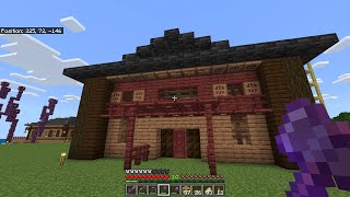 Building in Orions Belt  Minecraft Bedrock World chill no commentary [upl. by Alderman517]