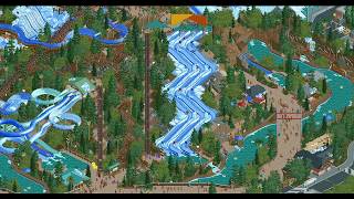 RCT2 Reviews Disneys Glacier Cove Water Park by StormRunnerFan First Look [upl. by Darees]