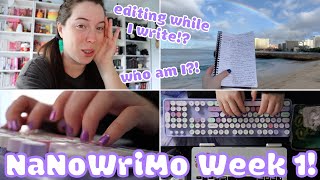 breaking all the NaNoWriMo quotrulesquot  my week 1 writing vlog [upl. by Prichard]