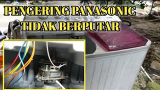 Cara memperbaiki mesin cuci panasonic pengering tidak berputar [upl. by Awram866]