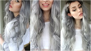 How to Dark GreySilver amp Black Roots  Evelina Forsell [upl. by Einna]