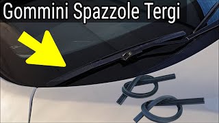 Sostituzione Gommini Spazzole Tergicristallo Nissan Qashqai Anche Per Altre Auto [upl. by Quitt]