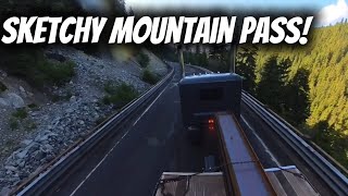 Tight mountain passes heavy steel custom Peterbilt’s [upl. by Egiarc]