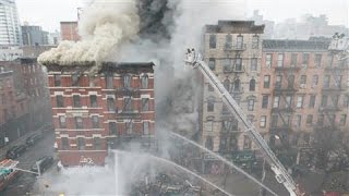 Blast and Building Collapse in NYCs East Village [upl. by Cogan]