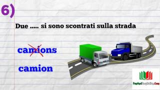 IL PLURALE DI ALCUNI NOMI ITALIANI esercizio [upl. by Ling]