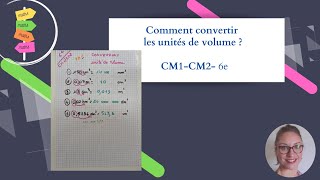 Comment convertir les unités de volume  6e  CM1  CM2 [upl. by Sellig]