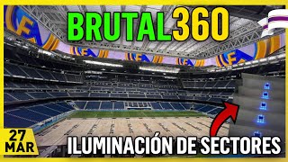 💥 IMÁGENES CONTINUAS en el VIDEOMARCADOR 360 ⚠️OBRAS del SANTIAGO BERNABÉU 27 Marzo 2024 [upl. by Kcirderf]