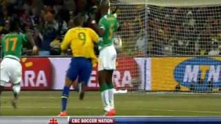 Luis Fabiano Amazing Goal Vs Ivory Coast  World Cup 2010 [upl. by Cary]