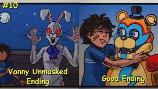 Vanny Unmasked amp Good Endings  Five Nights at Freddys Security Breach Part 10 [upl. by Ahoufe]