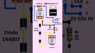 Voltage amp Ampere Regulator Circuit  shorts viral diy electronic [upl. by Eimorej]