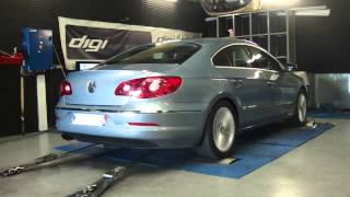 VW Passat TDI 140cv  191cv reprogrammation moteur dyno digiservices [upl. by Hajed524]