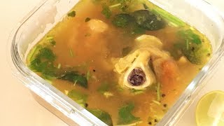 மட்டன் எலும்பு ரசம் Mutton rasam in tamilrasam in tamil mutton soup [upl. by Dlabihcra]