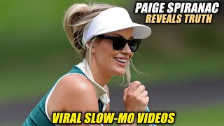 Paige Spiranac Explains The Real Reason Behind Her Viral SlowMo Videos [upl. by Notsgnik]